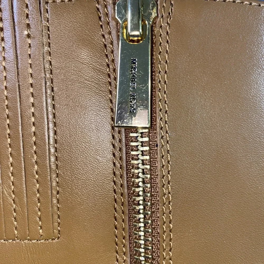 MICHAEL KORS Women's Leather Kincaid Brown Tall Riding Boot Sz. 7 M EUC $225MSP